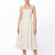 Women's long sleeveless printed dress